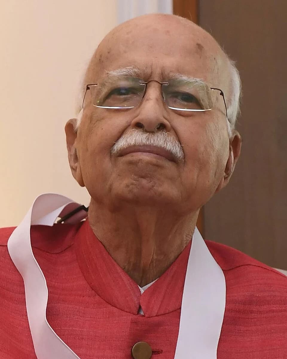 L. K. Advani at the presentation of the Bharat Ratna, March 2024.