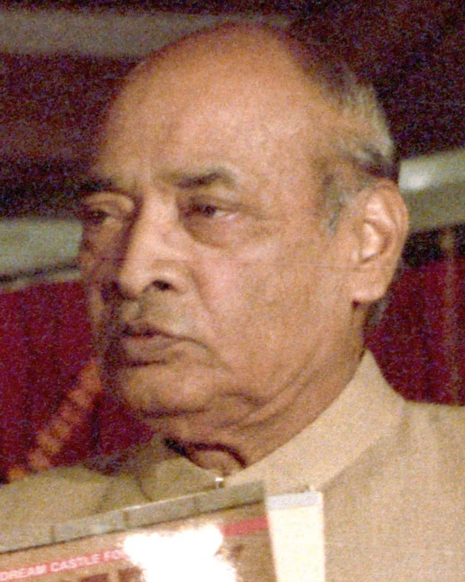 P. V. Narasimha Rao in a cream jacket, looking to one side, at an inauguration in January 1992