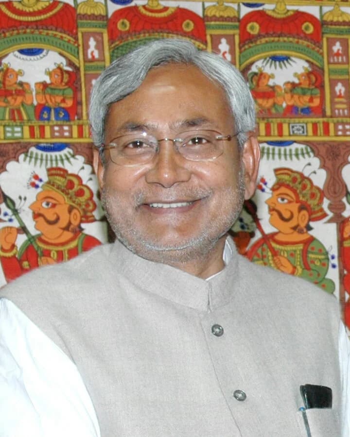 Nitish Kumar at a meeting with Planning Commission Deputy Chairman Montek Singh Ahluwalia in New Delhi on 14 February 2007.