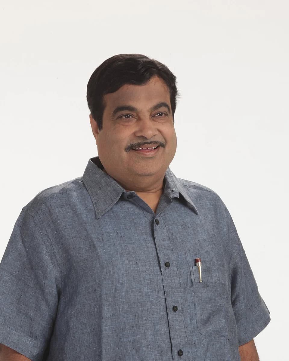 Nitin Gadkari in a released portrait photograph.